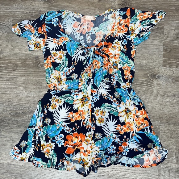 Band Of Gypsies Colorful Romper Sz M - Picture 3 of 8